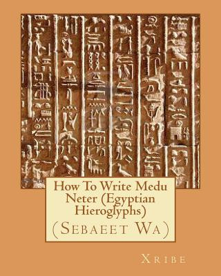Kniha How To Write Medu Neter (Egyptian Hieroglyphs) Xribe
