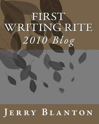 E-book First Writing Rite Jerry C Blanton