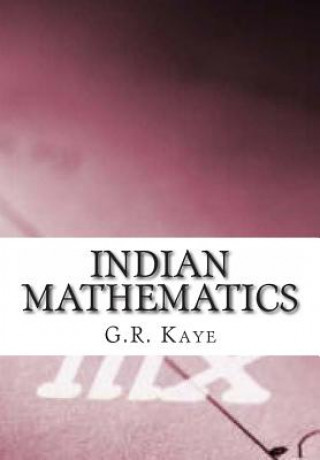 Carte Indian Mathematics G R Kaye