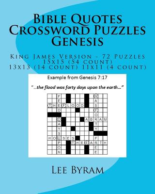 Carte Bible Quotes Crossword Puzzles - Genesis Lee Byram