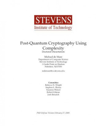 Knjiga Post-Quantum Cryptography Using Complexity Michael James De Mare