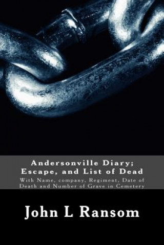 Kniha Andersonville Diary; Escape, and List of Dead: With Name, company, Regiment, Date of Death and Number of Grave in Cemetery John L Ransom