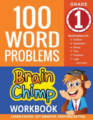 Książka 100 Word Problems: 1st Grade Workbook For Ages 6 - 7 Brainchimp