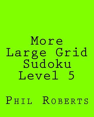 Kniha More Large Grid Sudoku Level 5: Medium to Moderate Sudoku Puzzles Phil Roberts