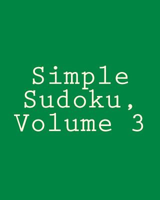 Książka Simple Sudoku, Volume 3: Easy and Fun Large Grid Sudoku Puzzles Praveen Puri