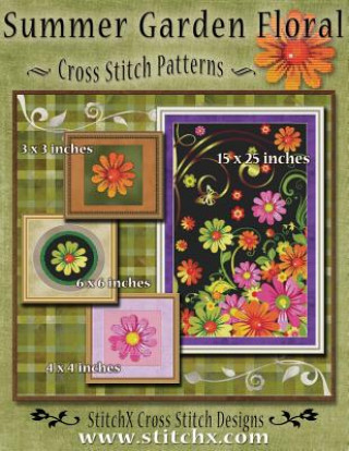 Book Summer Garden Floral Cross Stitch Patterns Tracy Warrington