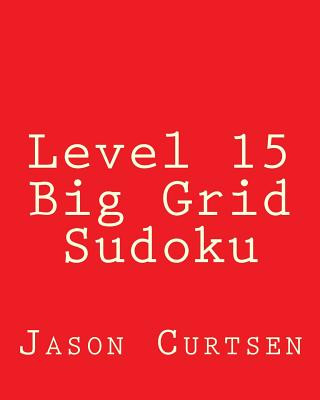 Книга Level 15 Big Grid Sudoku: Fun, Large Grid Sudoku Puzzles Jason Curtsen