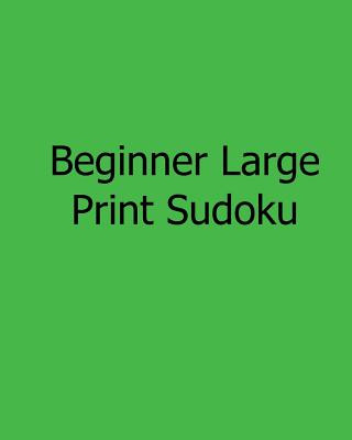 Książka Beginner Large Print Sudoku: Fun, Large Grid Sudoku Puzzles Jason Curtsen