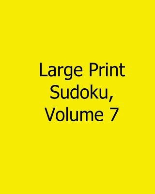 Kniha Large Print Sudoku, Volume 7: Easy to Read, Large Grid Sudoku Puzzles Mark Hartz