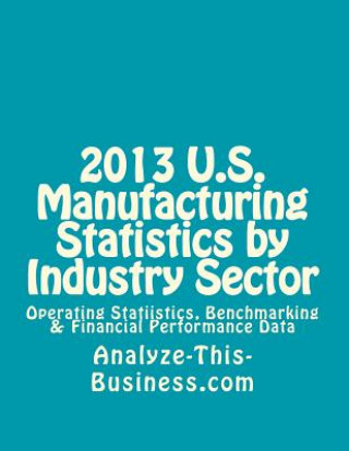 Kniha 2013 U.S. Manufacturing Statistics by Industry Sector: Operating Statistics, Benchmarking & Financial Performance Data Thomas L Tubergen