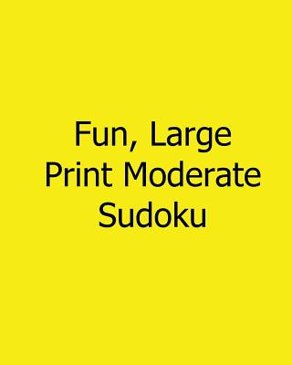 Könyv Fun, Large Print Moderate Sudoku: 80 Easy to Read, Large Print Sudoku Puzzles Jason Curtsen