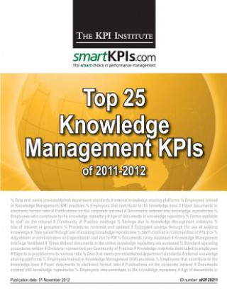 Kniha Top 25 Knowledge Management KPIs of 2011-2012 Aurel Brudan