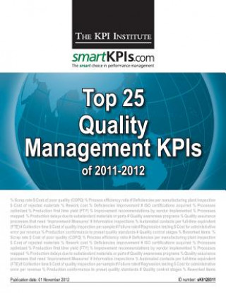 Kniha Top 25 Quality Management KPIs of 2011-2012 Aurel Brudan