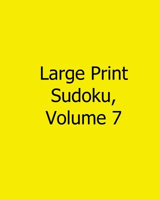 Libro Large Print Sudoku, Volume 7: Easy to Read, Large Grid Sudoku Puzzles Alan Carter