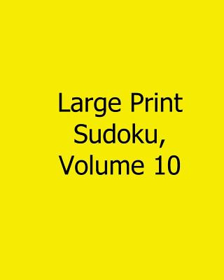 Kniha Large Print Sudoku, Volume 10: Fun, Large Print Sudoku Puzzles Sam Winter