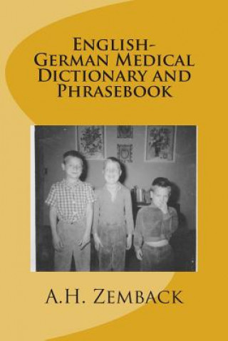 Book English-German Medical Dictionary and Phrasebook A H Zemback