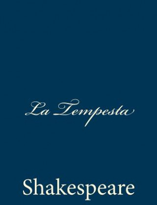 Knjiga La Tempesta Shakespeare