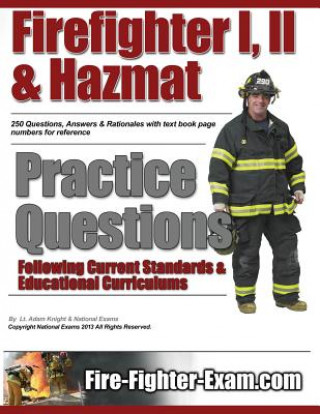 Książka Firefighter I, II and Hazmat Practice Questions Lt Adam Knight