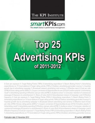 Książka Top 25 Advertising KPIs of 2011-2012 The Kpi Institute