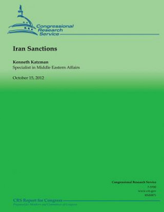 Kniha Iran Sanctions Kenneth Katzman