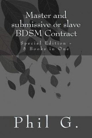 Βιβλίο Master and submissive or slave BDSM Contract - Special Edition - 5 Books in One Phil G