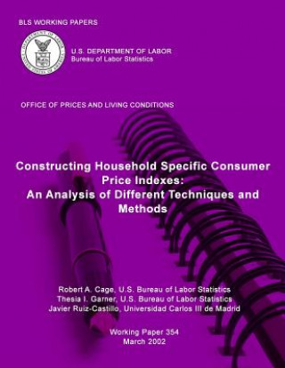 Kniha BLS Working Papers: Constructing Household Specific Consumer Price Indexes: An Analysis of Different Techniques and Methods Robert A Cage