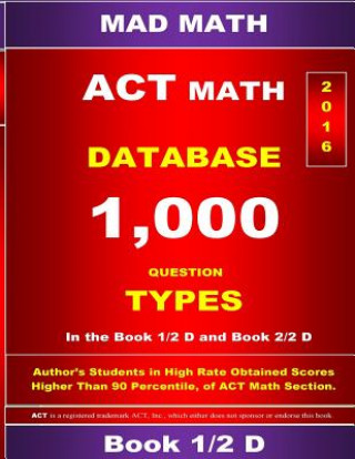 Kniha ACT Math Database 1-2 D John Su