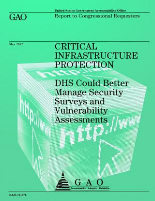 Kniha Critical Infrastructure Protection: DHS Could Better Manage Security Surveys and Vulnerability Assessments Government Accountability Office