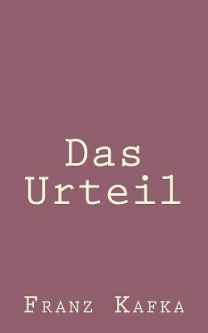 Livre Das Urteil Franz Kafka