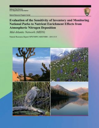 Carte Evaluation of the Sensitivity of Inventory and Monitoring National Parks to Nutrient Enrichment Effects from Atmospheric Nitrogen Deposition Mid-Atlan National Park Service