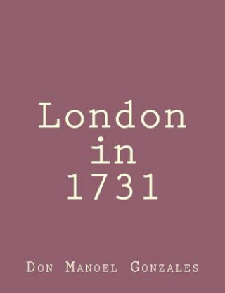 Kniha London in 1731 Don Manoel Gonzales