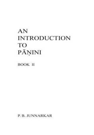 Kniha An Introduction to Panini - II Prof P B Junnarkar