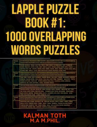 Kniha Lapple Puzzle Book #1: 1000 Overlapping Words Puzzles Kalman Toth M a M Phil