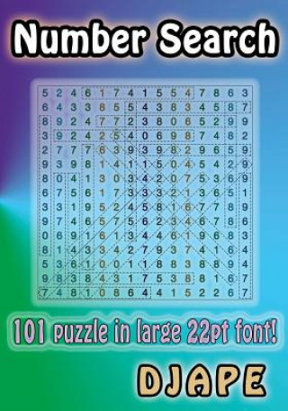 Könyv Number Search: 101 puzzle in large 22pt font! Djape