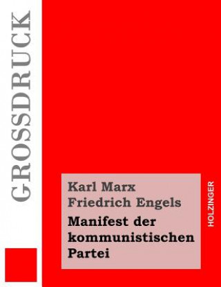 Kniha Manifest der kommunistischen Partei (Großdruck) Karl Marx