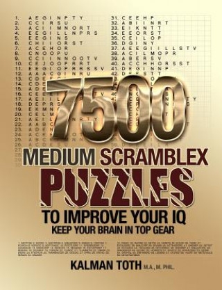 Βιβλίο 7500 Medium Scramblex Puzzles To Improve Your IQ Kalman Toth M a M Phil