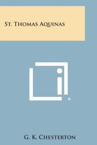 Book St. Thomas Aquinas G. K. Chesterton