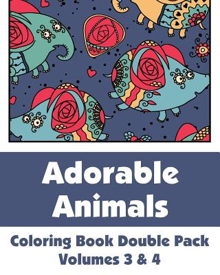 Carte Adorable Animals Coloring Book Double Pack (Volumes 3 & 4) Various