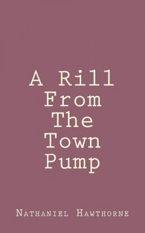 Kniha A Rill From The Town Pump Nathaniel Hawthorne