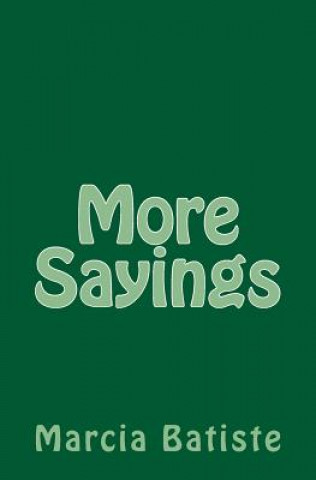 Livre More Sayings Marcia Batiste