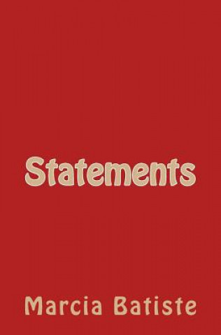 Knjiga Statements Marcia Batiste Smith Wilson