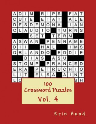 Könyv 100 crossword puzzles Vol. 4 Erin Hund