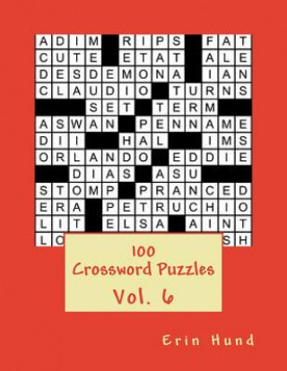 Könyv 100 Crossword Puzzles Vol. 6 Erin Hund
