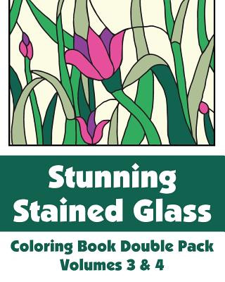 Libro Stunning Stained Glass Coloring Book Double Pack (Volumes 3 & 4) Various