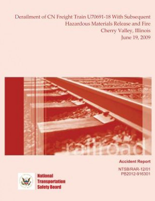 Kniha Railroad Accident Report Derailment of CN Freight Train U70691-18 With Subsequent Hazardous Materials Release and Fire Cherry Valley, Illinois June 19 National Transportation Safety Board