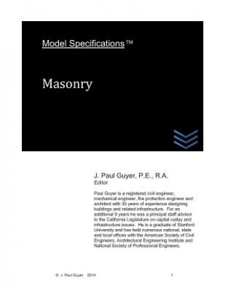 Livre Model Specifications: Masonry J Paul Guyer