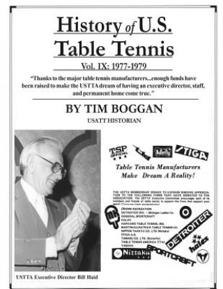 Book History of U.S. Table Tennis Volume 9 Tim Boggan