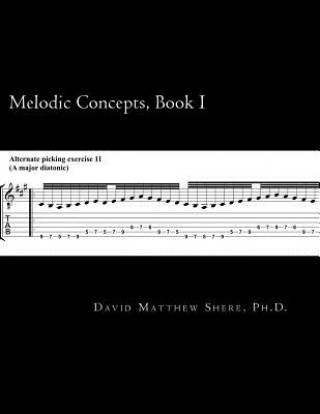 Könyv Melodic Concepts, Book I: Soloing Patterns and Extended Linear Techniques for the Electric Guitar David Matthew Shere Ph D