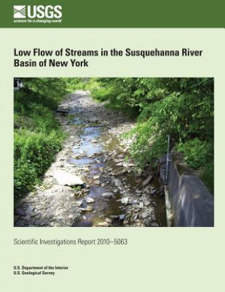 Carte Low Flow of Streams in the Susquehanna River Basin of New York U S Department of the Interior