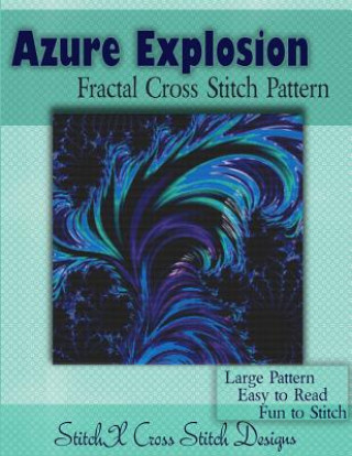 Книга Azure Explosion Fractal Cross Stitch Pattern Tracy Warrington